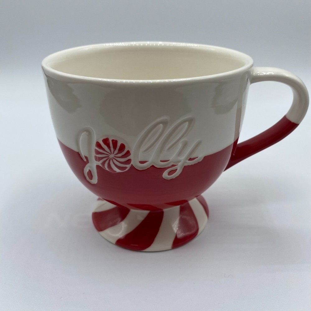 Starbucks Jolly Peppermint Candy Coffee Mug‎ Holiday 2007